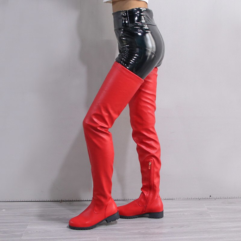 Women Shoes Black Thigh High Boots New 