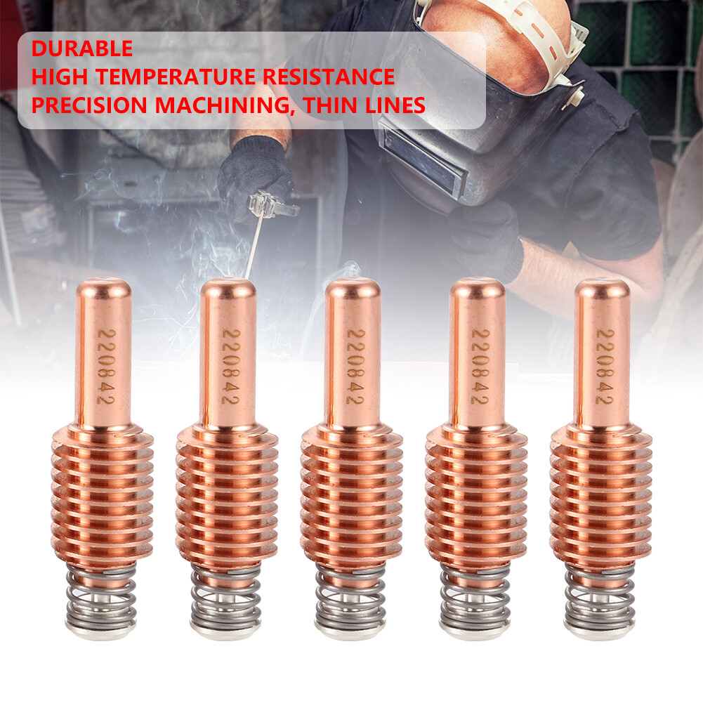 5pcs Plasma Consumable Replacement Electrode 220842 Plasma Cutting Nozzles