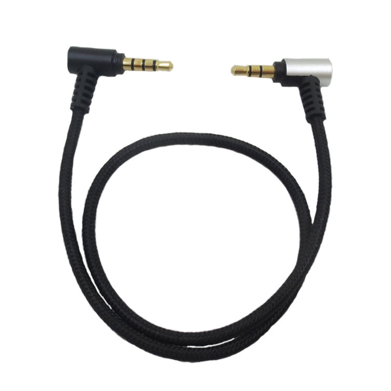 3.5mm TRS to TRRS Adapter Cable Patch Microphone Cable Coiled Mic Cord for Smartphone for Rode SC7