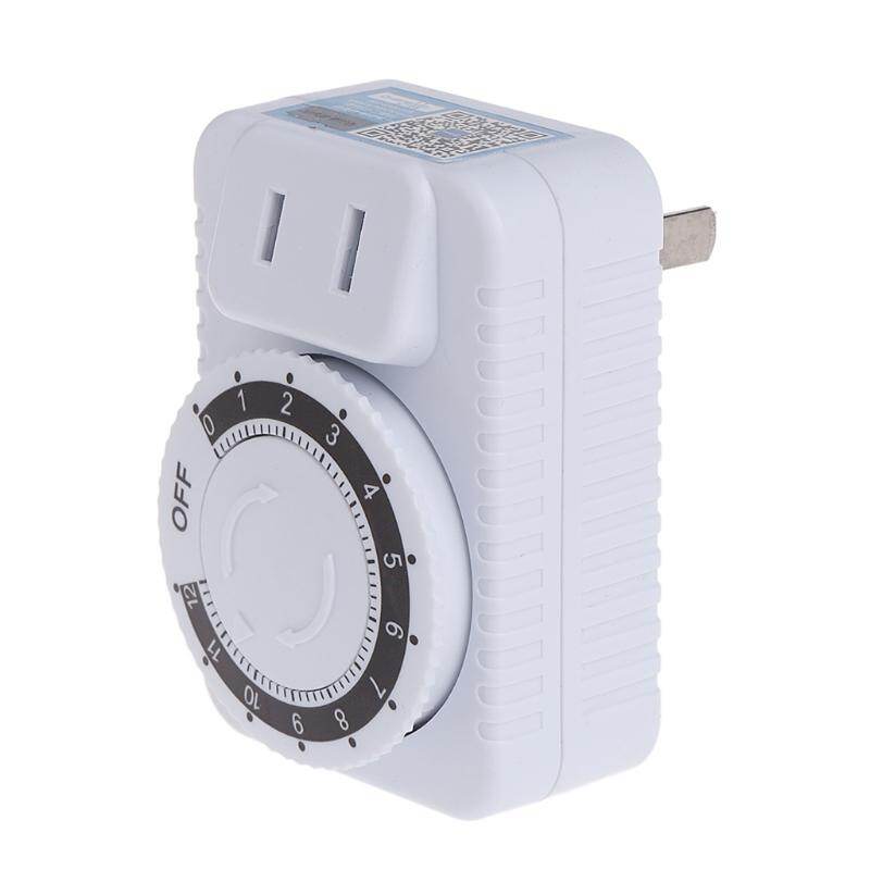 AC 220V 12 Hour Mechanical Wall Plug Switch Timer Socket Home Appliances Control