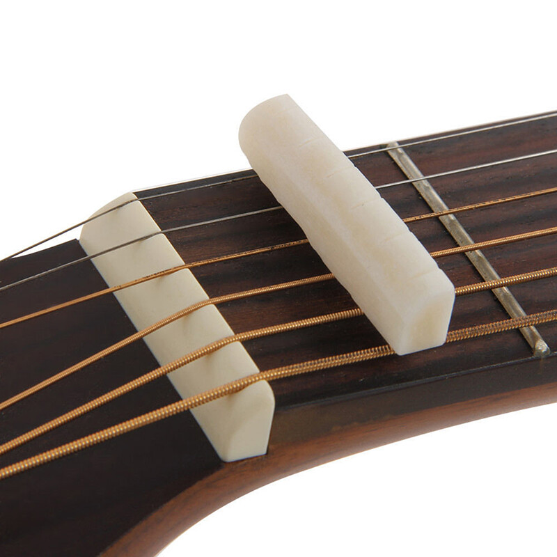 Pnate String Guitar Bone Guitar Bridge Pins Saddle Nut Ivory Acoustic Guitar Bridge