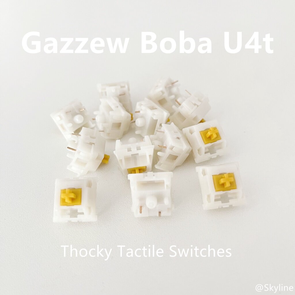 【Ready Stock】Gazzew Boba U4t Thocky Tactile Switches For Mechanical
