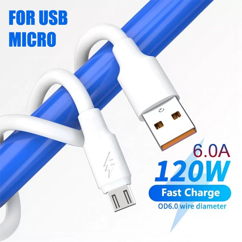 120W Cáp dữ liệu sạc USB sạc siêu nhanh bện bền sạc nhanh Tương thích với loại C Apple Micro