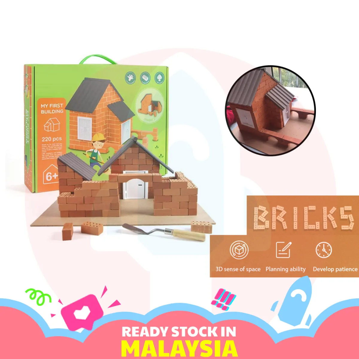 pretend house bricks