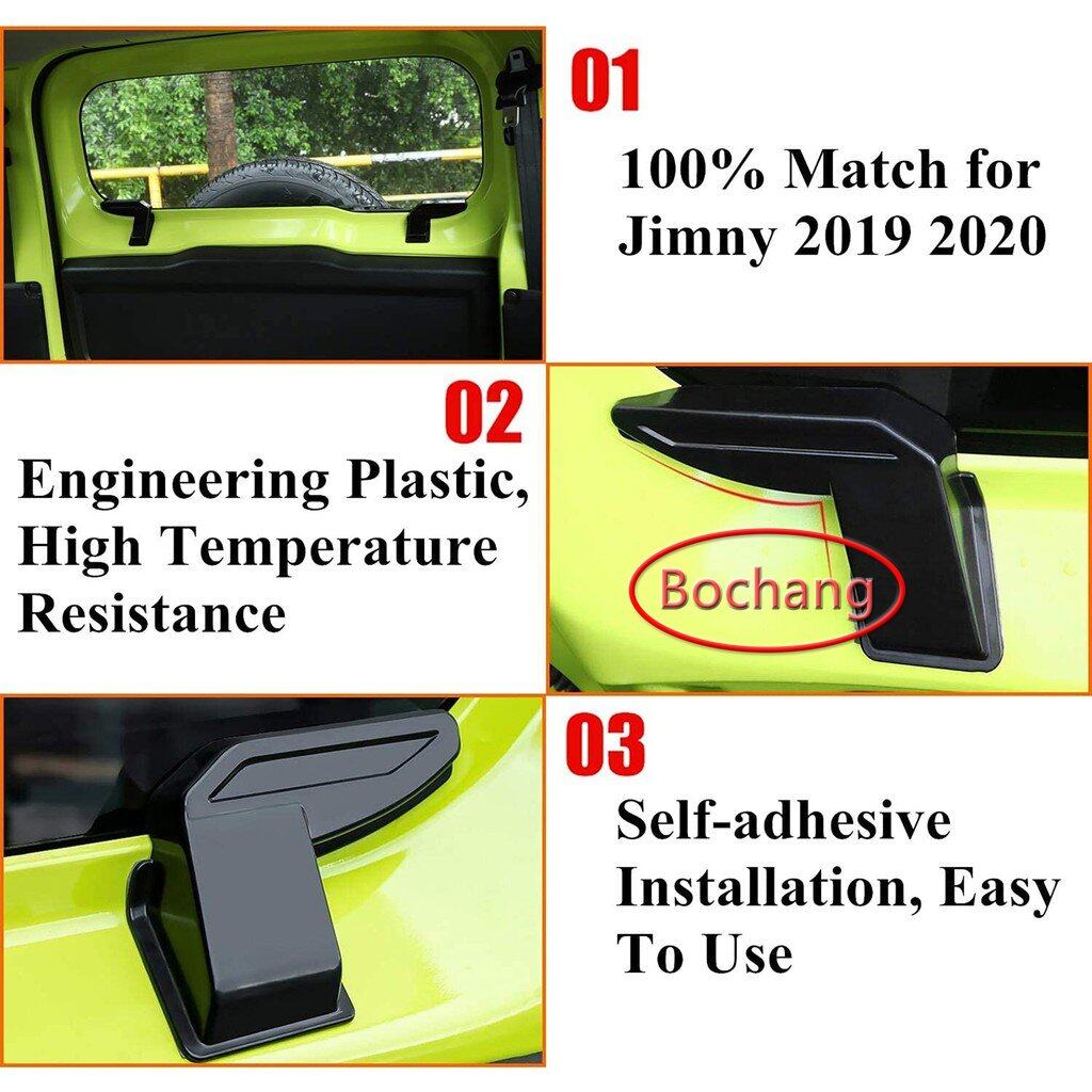 bochang 2Pcs Rear Windshield Heating Wire Protection Cover For Suzuki Jimny  Sierra JB64 JB74 2019 2020 2021 2022 2023+ Demister Cover Black ABS