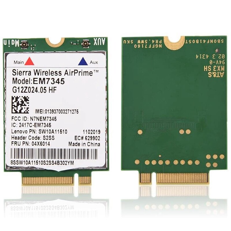 Network Card, EM7345 4G LTE WWAN Card Module for Thinkpad X250 X1C W550 T450 X240 T440 Support for LTE/HSPA+ /EMEA