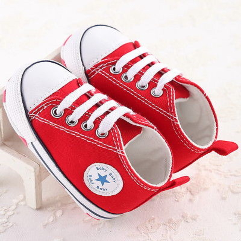 , Giày Tập Đi Vải Bông Hoa