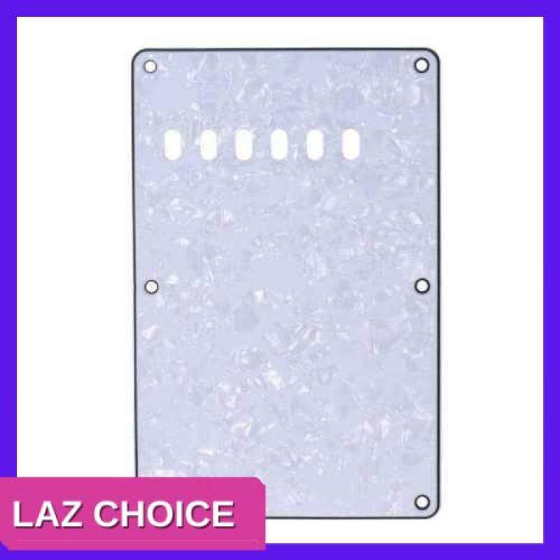 LAZ CHOICE Pickguard Back Plate Tremolo Cavity Cover Vintage Style Backplate for Fender Stratocaster Strat ST Standard Modern Style Electric Guitar 4Ply (White) Malaysia