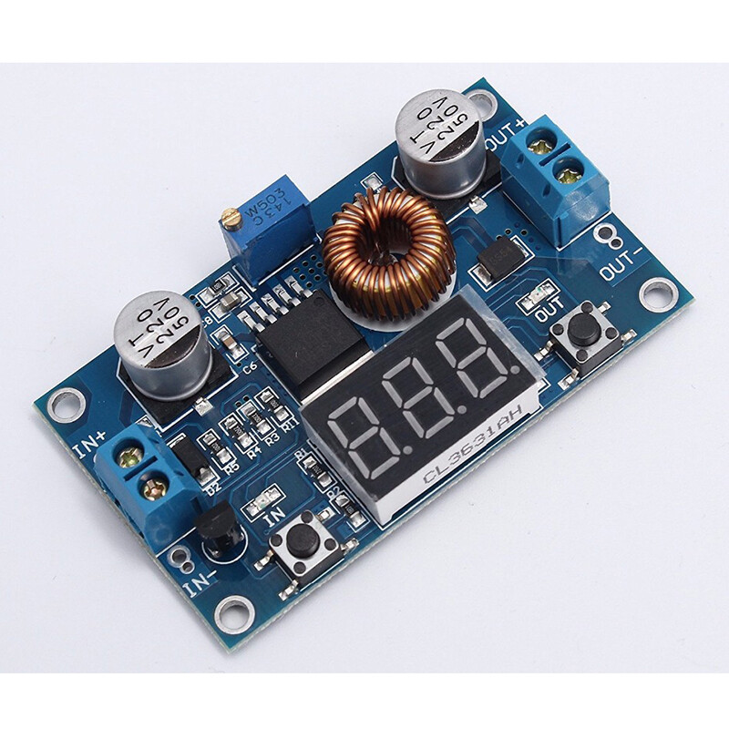 1 Chiếc Mô-đun Điều Chỉnh DC-DC Mô-đun Bước Xuống Màn Hình Kỹ Thuật Số 5A 75W Vôn Kế