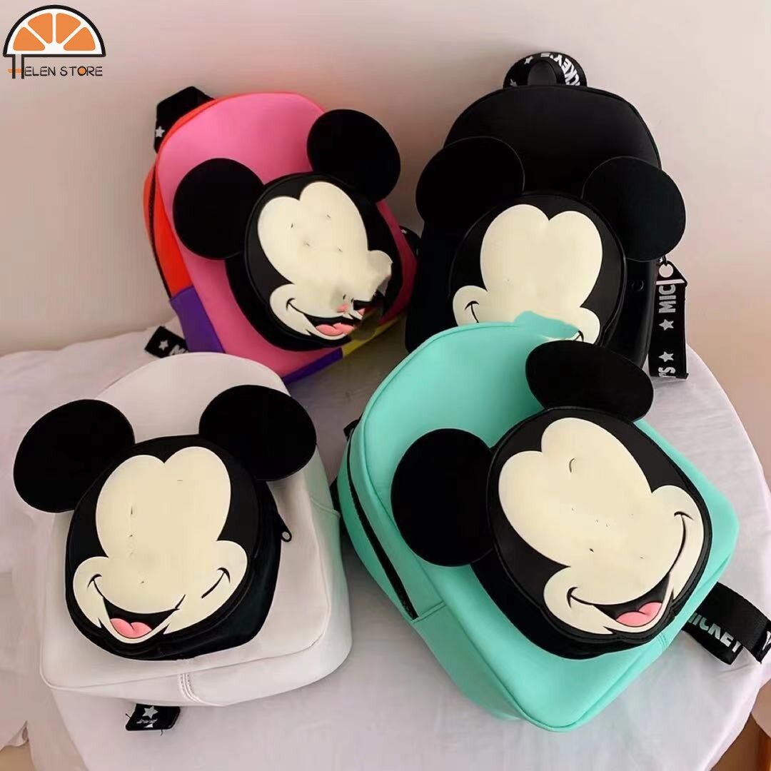 HS Children's Bag Cute Disney Mickey Mouse Decorated Mini Backpack