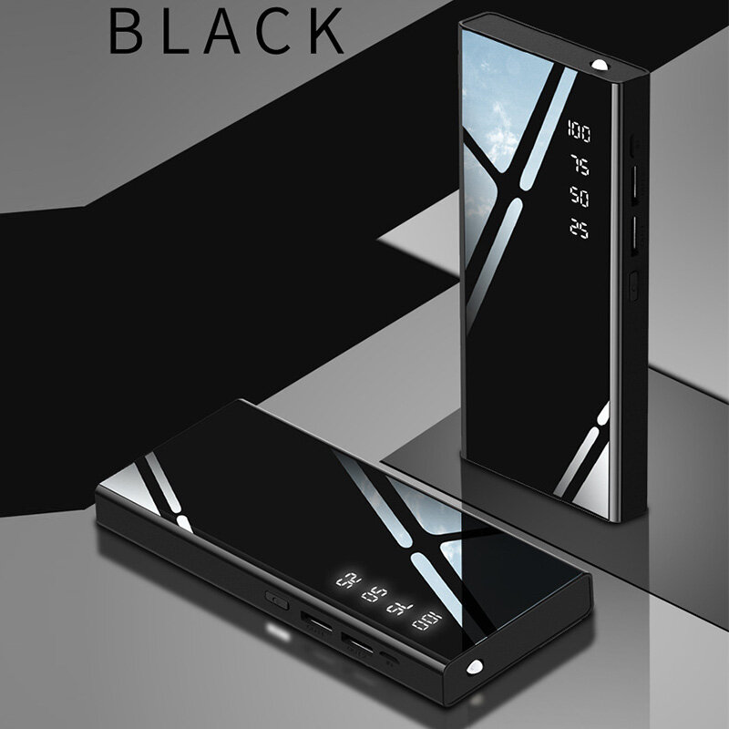 KAIMEIDI New 20000mAh power bank digital display mirror mini