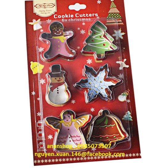 Bộ cutter cookie noel