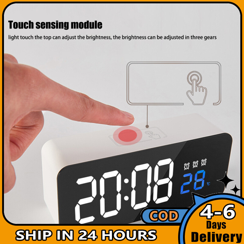Multi-functional Electronic Clock Bedside Clock With Touch Sensing Module