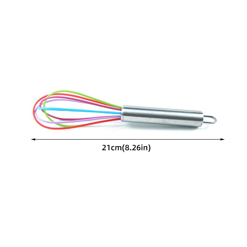 Houseeker Cây đánh trứng bằng silicon tay cầm thủ công tiện dụng khi làm bếp - intl