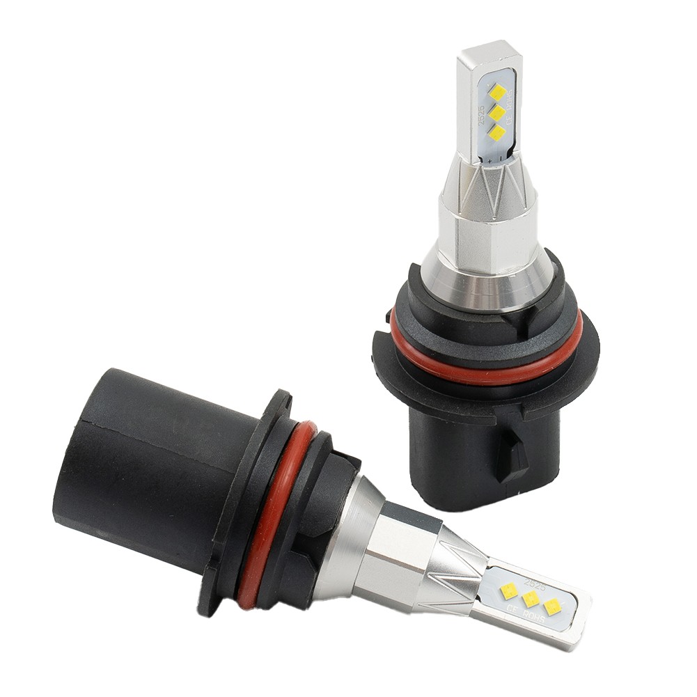 9007 HB5 LED-Headlight Bulbs High Low Beam 6000K White Fanless-Bright 2X