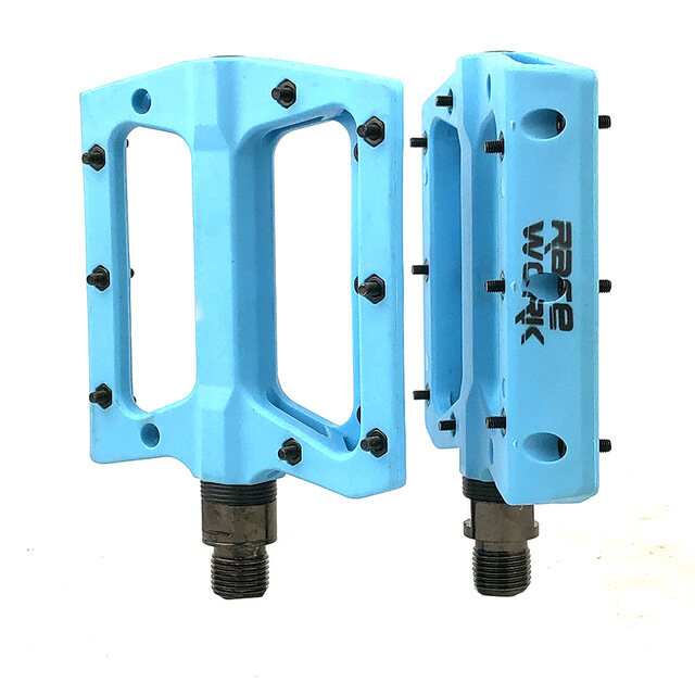 RACEWORK Concise Composite Flat MTB Mountain Bicycle Pedals Nylon Fiber Big Foot Road Bike Bearing pedales bicicleta mtb bike pedal