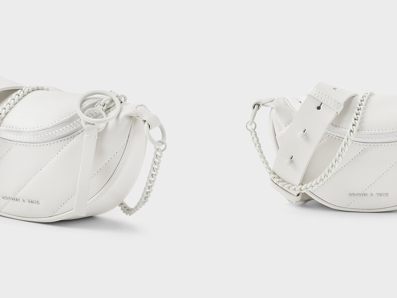 CHARLES&KEITH Women's Bag CK2801509541 Shoulder Crossbody Chest Waist Bag CHARLES&KEITH