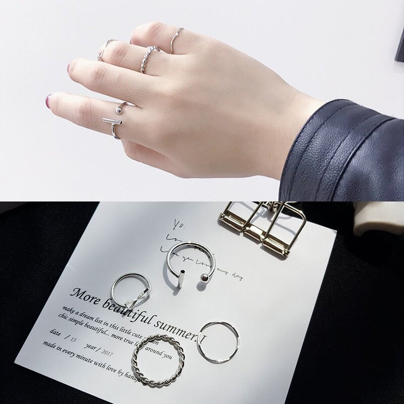 (MớI) Bộ NhẫN Đeo GiữA NgóN Tay