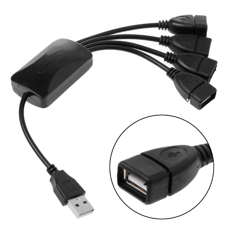 Bộ Chia Hub 4 Cổng USB 2.0 480Mbps Tốc Độ Cao Dành Cho Máy Tính Xách Tay Máy Tính Xách Tay