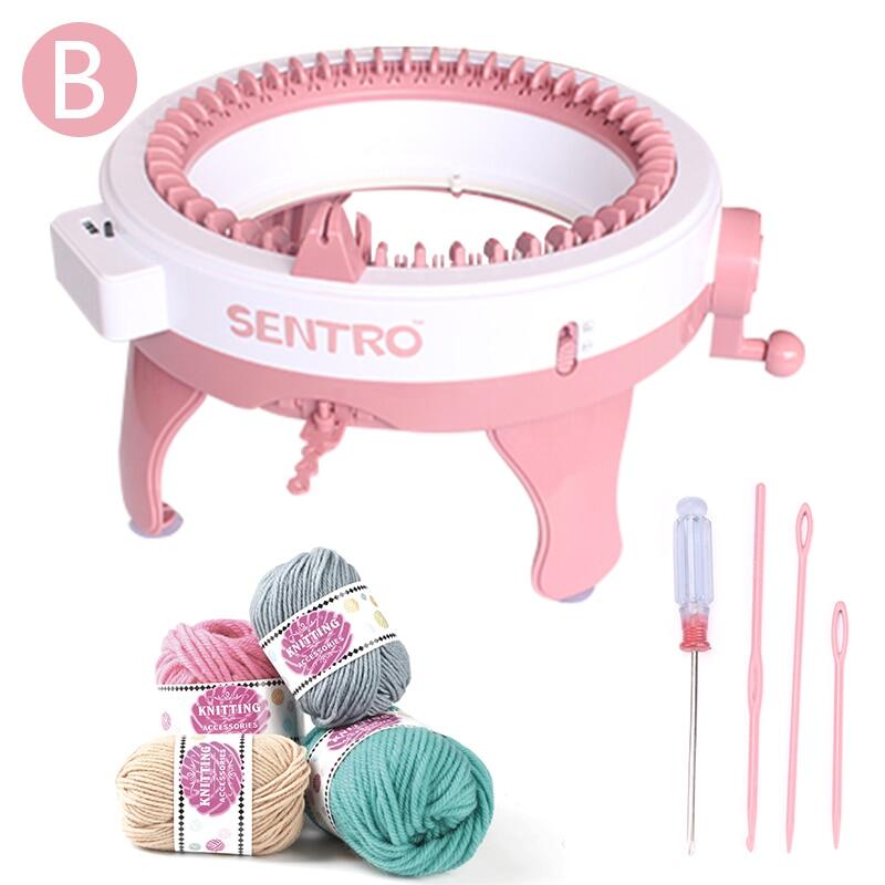 Sentro 48 Needles Smart Weaving Loom Round Spinning Knitting Machines With Row Counter, Knitting Board Rotating Double Loom