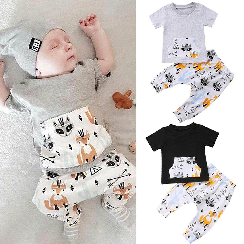 Thorn Tree Newborn Kids Baby Boy Cartoon Outfit Clothes T-shirt Top+Pants/Trousers 2PCS Set | Lazada PH Thorn Tree Newborn Kids Baby Boy Cartoon Outfit Clothes T-shirt Top+Pants/Trousers 2PCS Set | Lazada PH