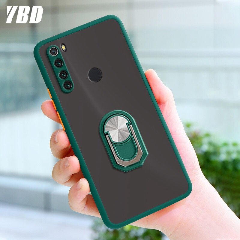 YBD Phone case for Xiaomi Redmi Note 8 casing , Precise camera protection cases with Phone ring holder