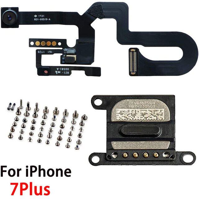 Front Camera With Sensor Proximity Light Microphone Flex Cable Earpiece Speaker Full Screws Kit For Iphone 7 7plus 8g 8 Plus
