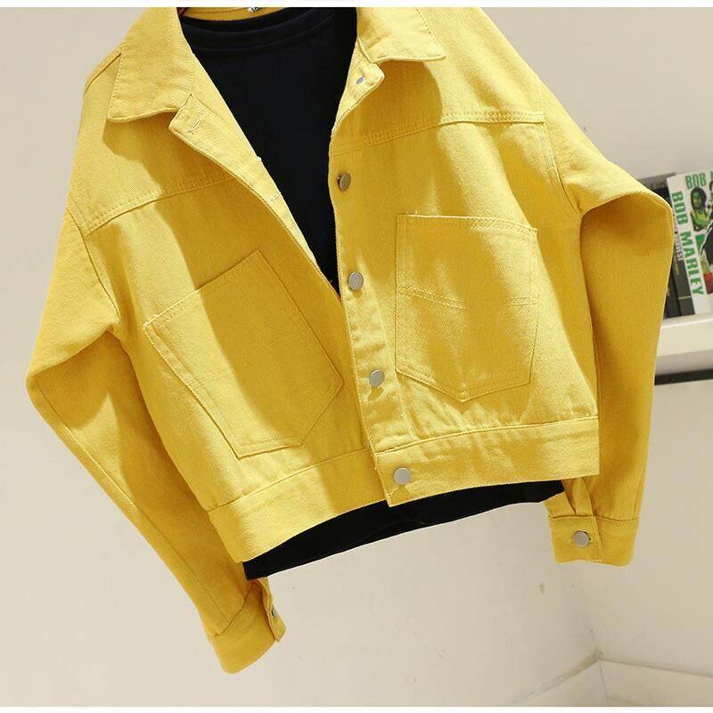 Denim Yellow Candy New Spring Summer Women's Thin Purple Jacket