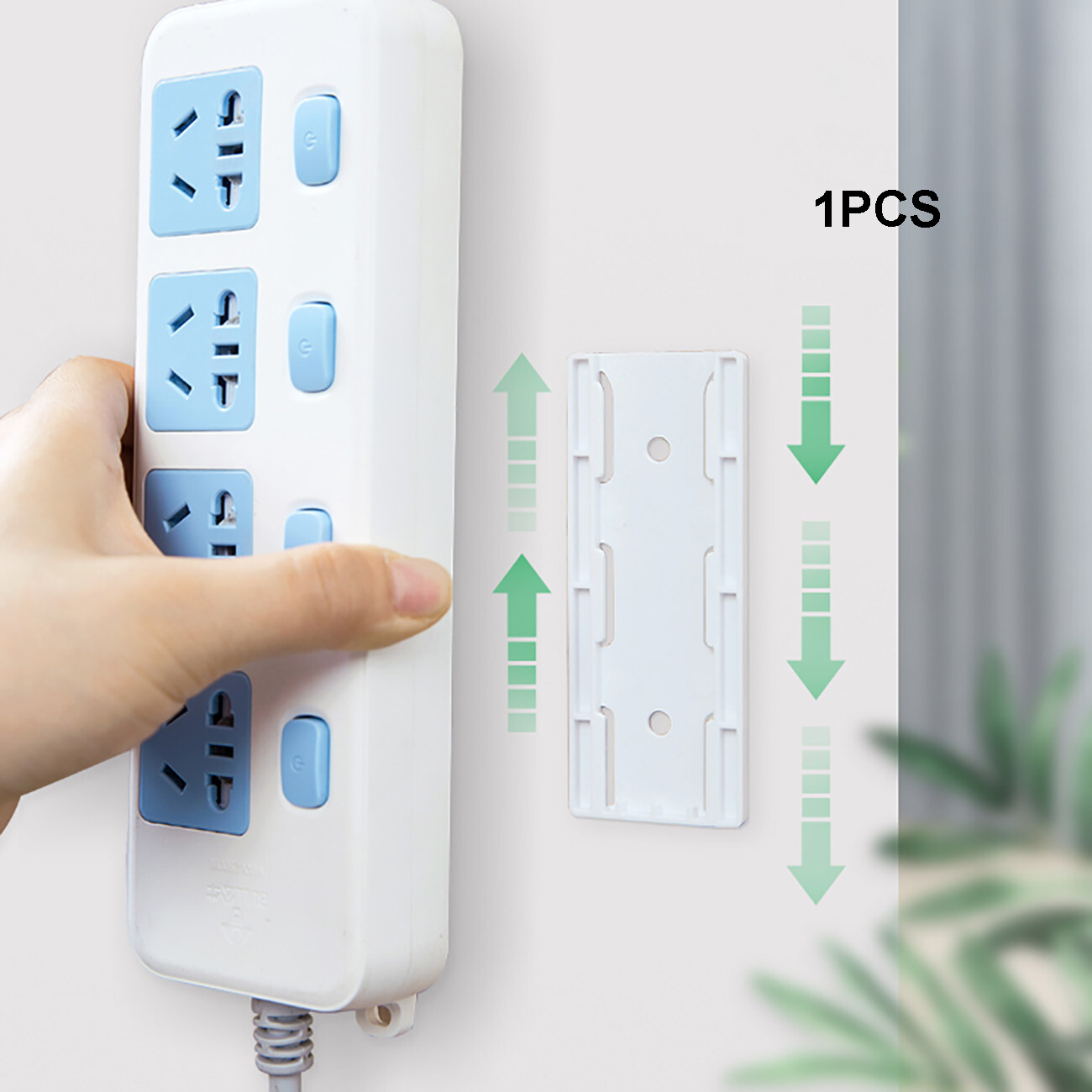CNMF 1pcs or 5pcs Glue Sticker Hook Wall-mounted Wire Socket Storage Hook Wall Stickers Punch-free Hooks