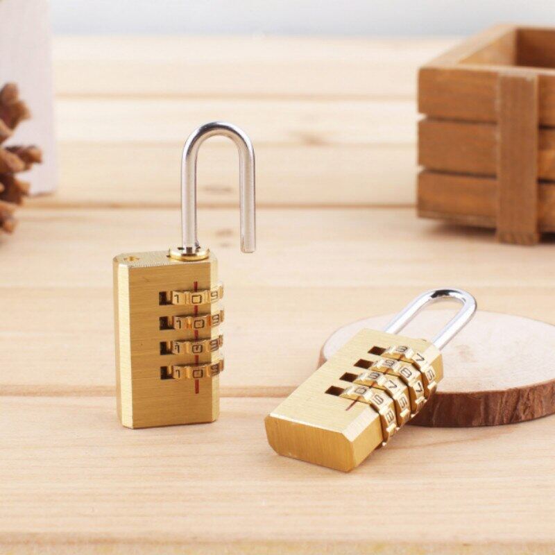 4 Tổ Hợp Số Khóa Mật Mã Khóa Vali Đồng Thau Rắn Chống Khoan Vali Du Lịch