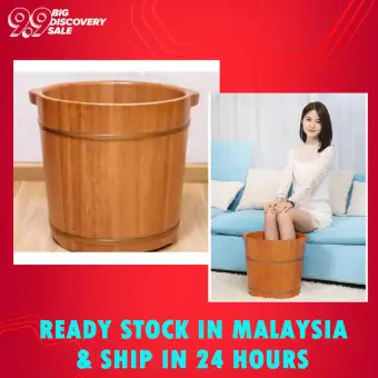 High Quality Rubber Wood Foot Soaking Barrel Bucket Wooden Basin For Bath High Quality Rubber Wood Foot Soaking Barrel Bucket Wooden Basin For Bath