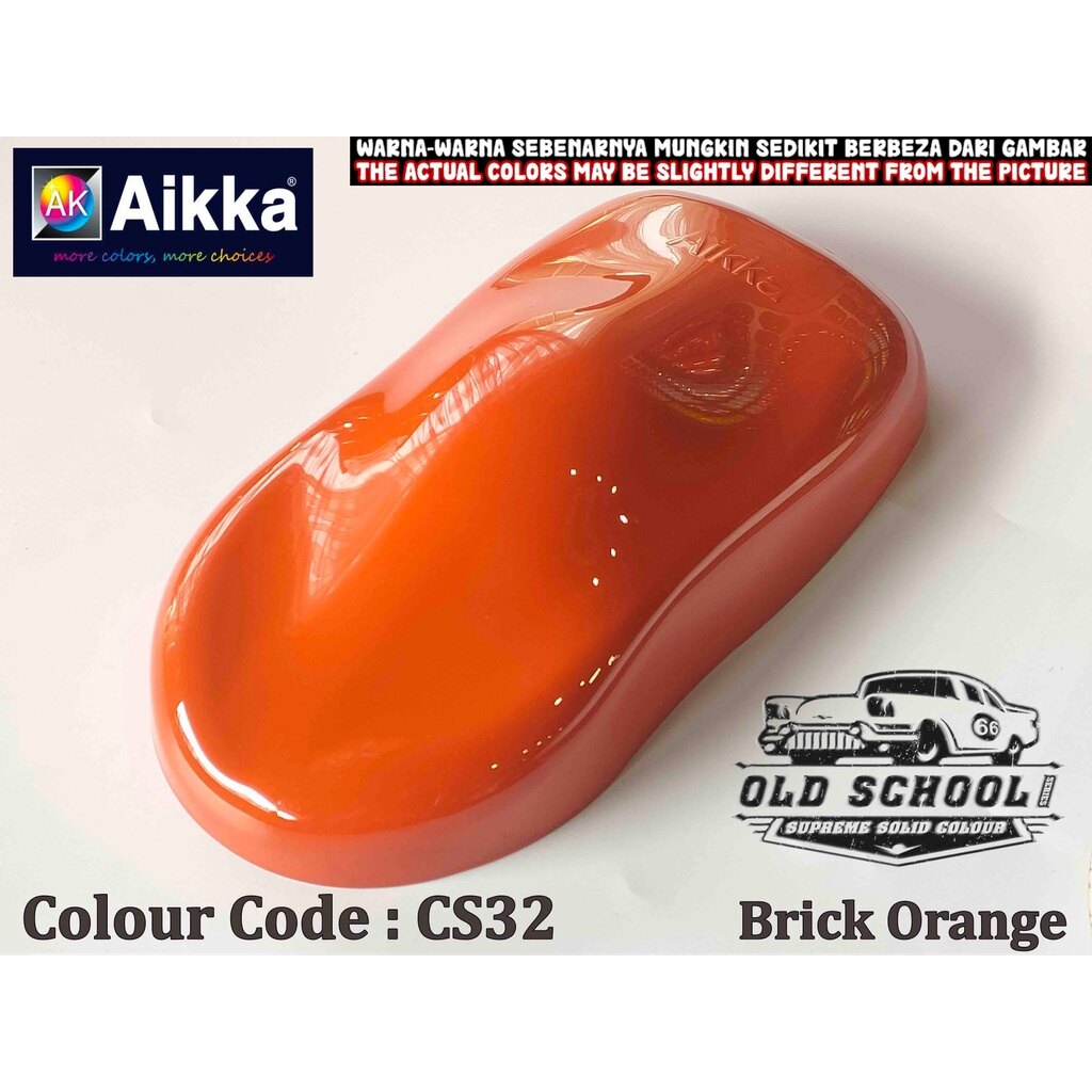( CS32 Brick Orange ) Aikka Old School Series Colour Kereta Paint Car