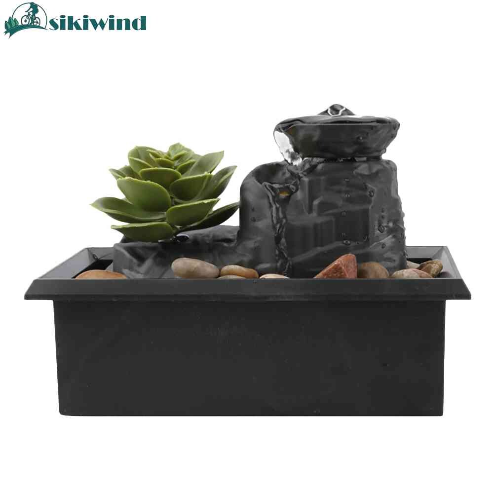 Sell WellUSB Battery Water Fountain Desktop Flowing Water Waterfall Home Ornament Craft