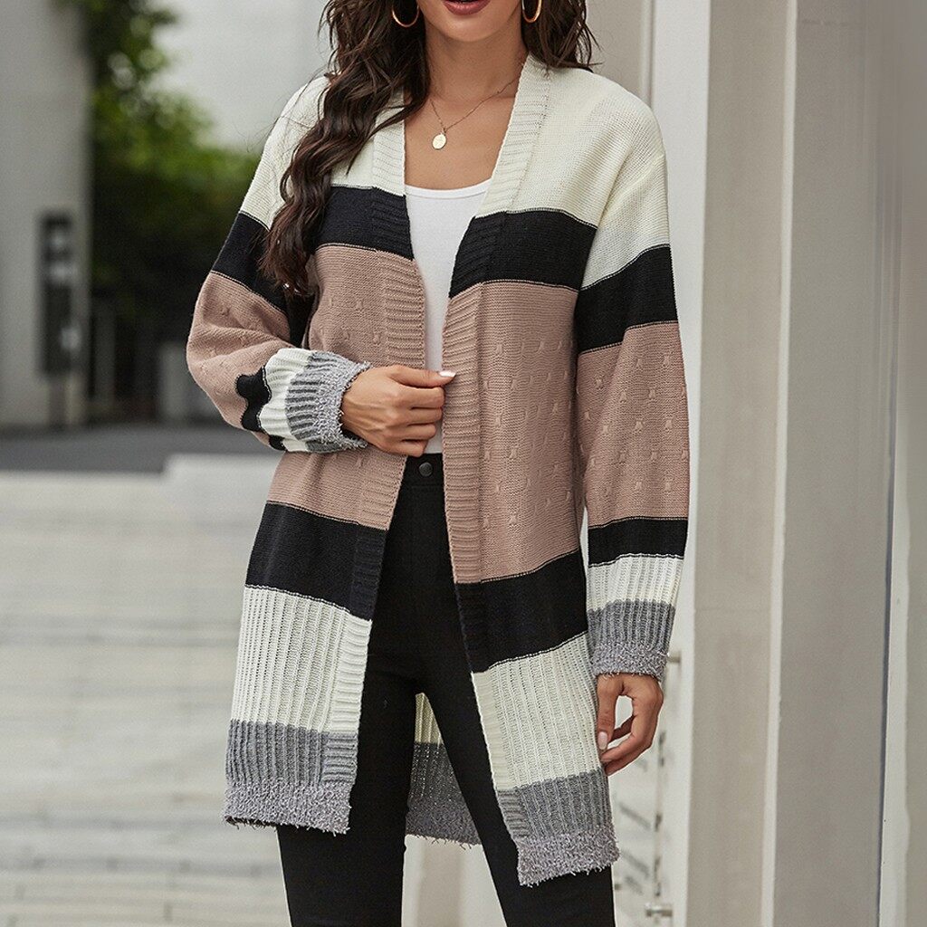 long winter cardigan coat