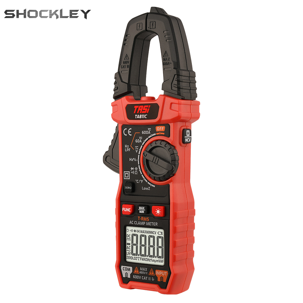 Shockley Đồng Hồ Kẹp Đo Điện Kỹ Thuật Số TRMS 6000 Đếm 600A DC Dòng Điện Xoay Chiều AC/DC Điện Dung NCV Máy Đo Điện Trở