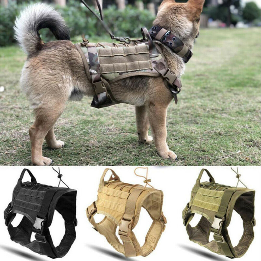 compact k9 tactical molle dog vest small