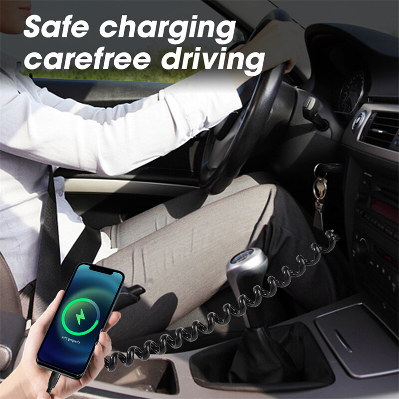 1/1.5m 3A USB Lightning mùa xuân xe cáp sạc nhanh sạc nhanh ngày Cáp tương thích với iPhone