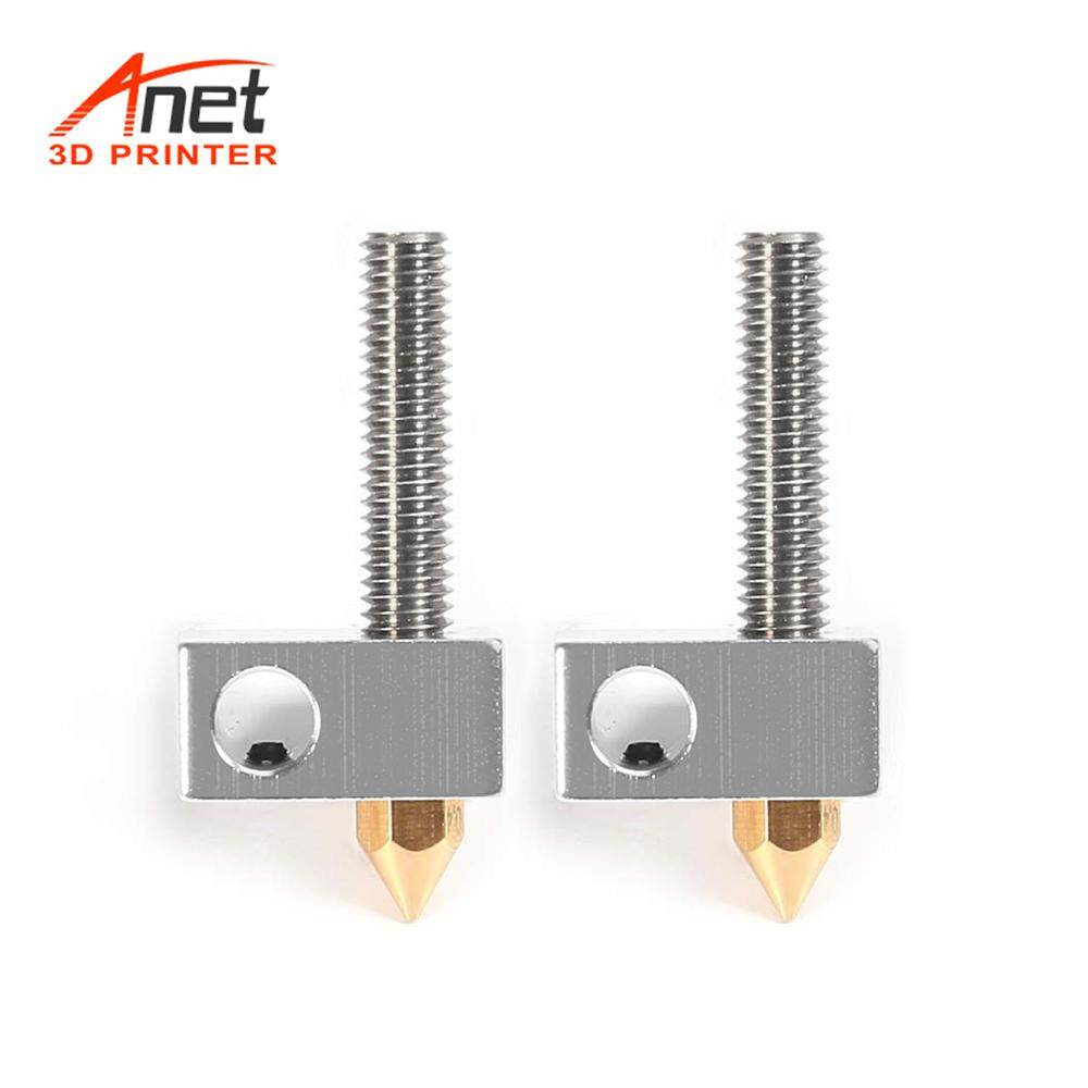 Throat Tube Brass Extruder Nozzle Heater Block For MK8 Makerbot 3D Printer US.