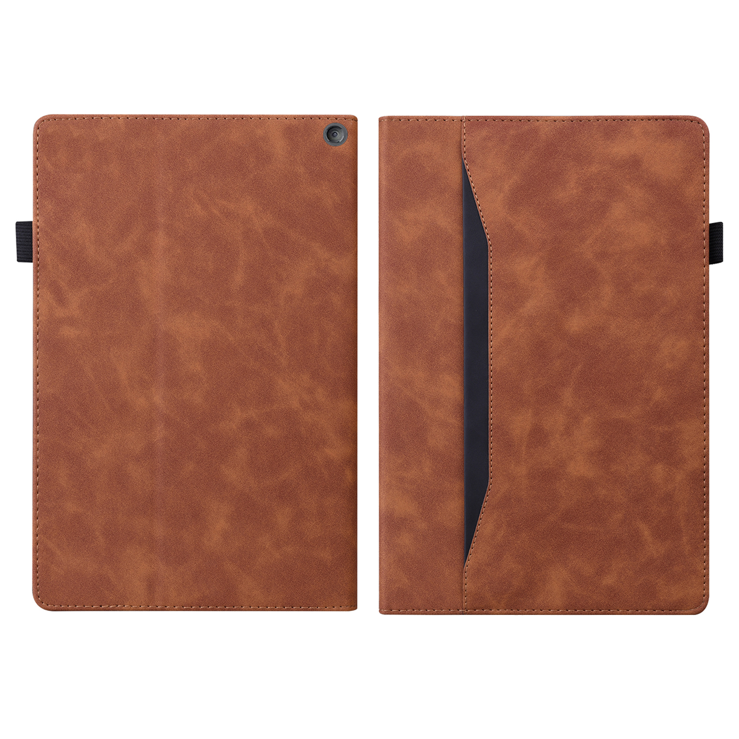 For Amazon Fire HD 10 Plus (2021) HD10+ 10.1" Business Splicing Shockproof Tablet Protective Cover Fire HD 10 PU Leather Flip Case With Card Holder Bracket