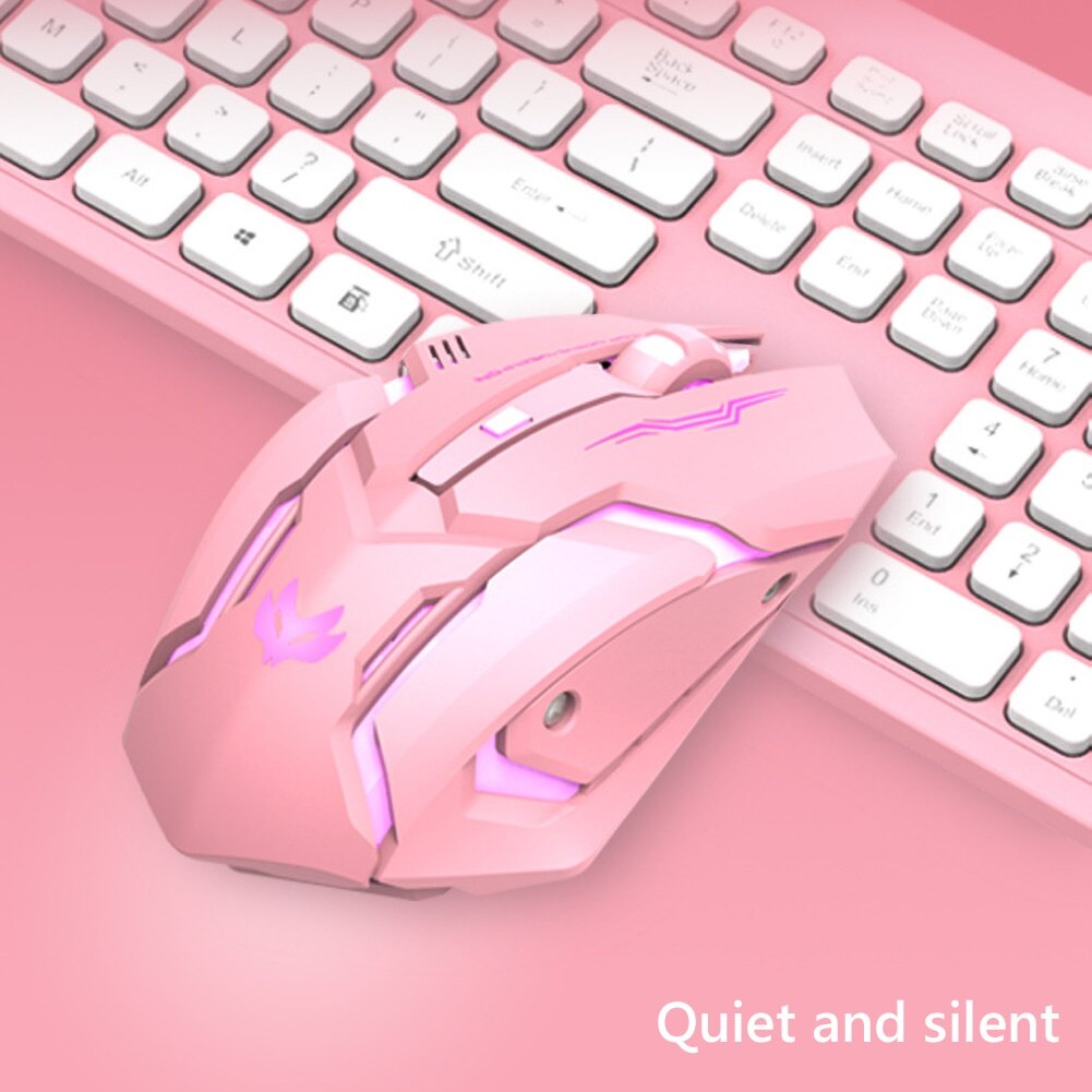 Chuột Chơi Game Quang Không Dây USB Có Đèn Nền Im Lặng Có Thể Sạc Lại T1 Ergonomic 2.4G