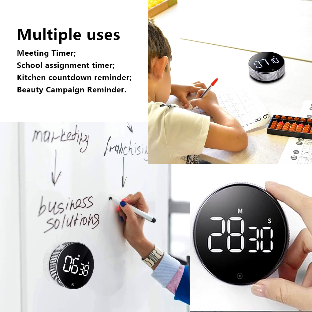 Cheer Life Magnetic Kitchen Timer Digital Timer Manual Countdown Alarm ...