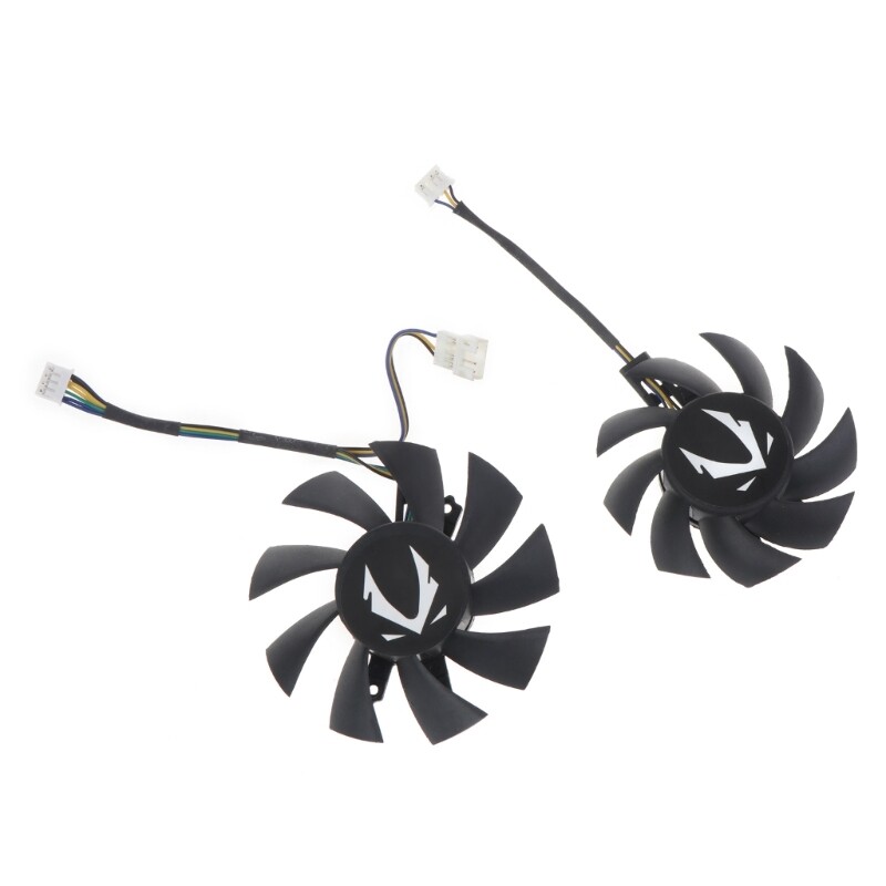 1/2Pcs 75mm CF8015H12S VGA Fan for ZOTAC GAMING GeForce GTX 1660 SUPER Graphics Card Cooling Fan 4Pin 12V 0.32A