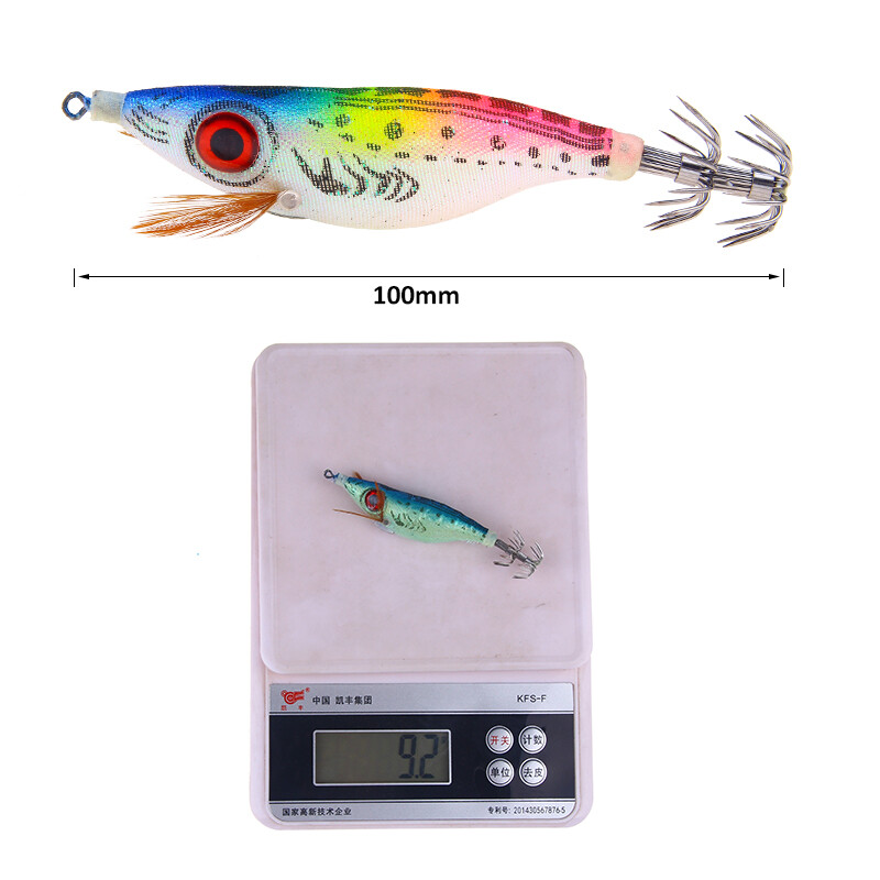 9.2G/10 Cm Móc Ghép Hình Mực Nang Mồi Dạ Quang Dụ