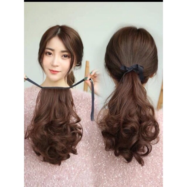Tóc Giả Cột Ngắn 25❤️Tóc Cao Cấp- Ảnh Thật