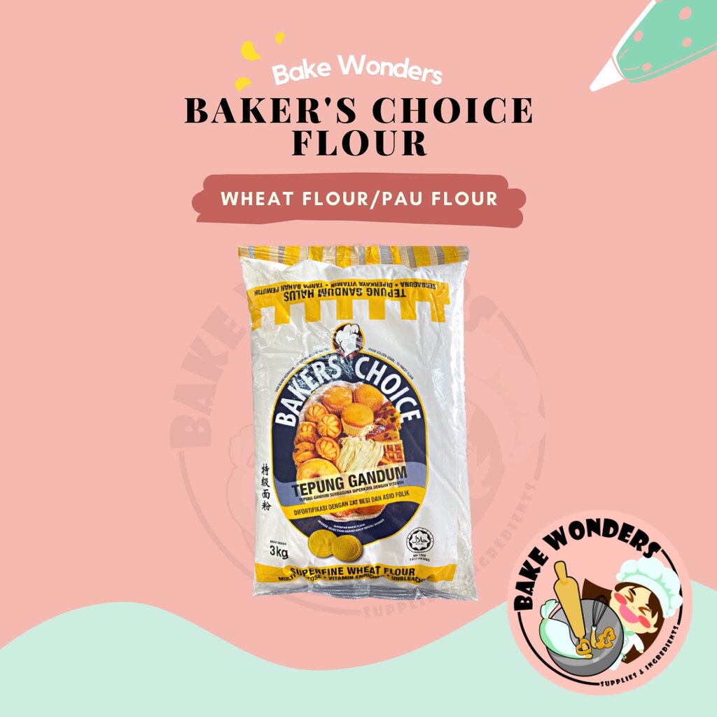 Bakers' Choice/Tepung Gandum /Wheat Flour /Pao Flour/Pau Wheat Flour