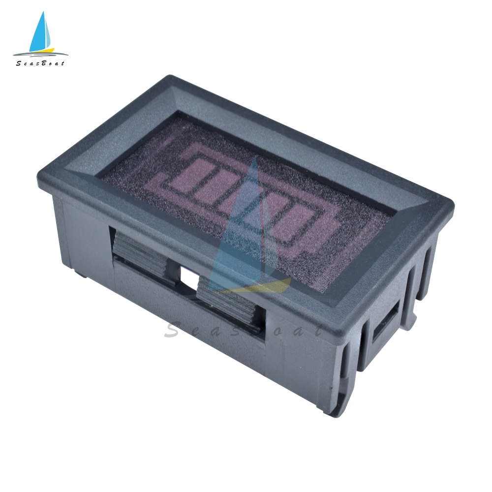 【Seasboat】 12V 24V 28V Battery Capacity Indicator Lithium & Lead-acid Battery Meter Voltage Capacity Indicator Battery Monitor Voltage Capacity Tester