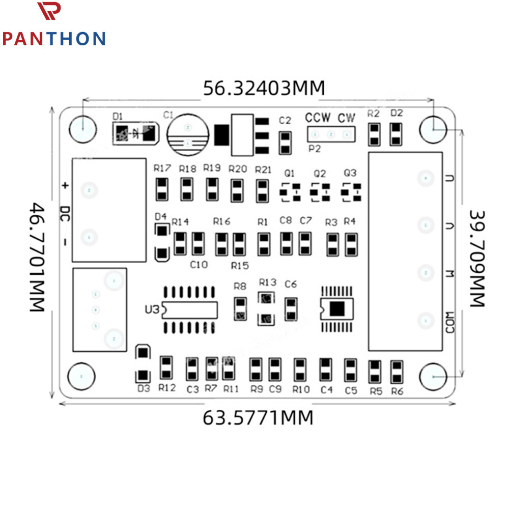 【Ready Stock】PANTHON DC 7V-12V Brushless Motor Drive Board Speed Control Board Motor Controller Module