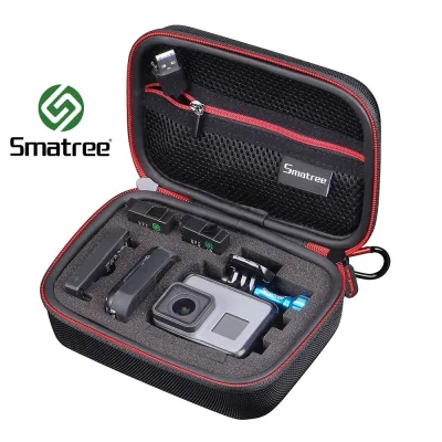 SMATREE G75 Carrying Case Storage Carry Bag Cover Protector for GoPro HERO 10 9 8 7 6 5 / Insta360 ONE R / SJCAM / DJI OSMO ACTION Camera