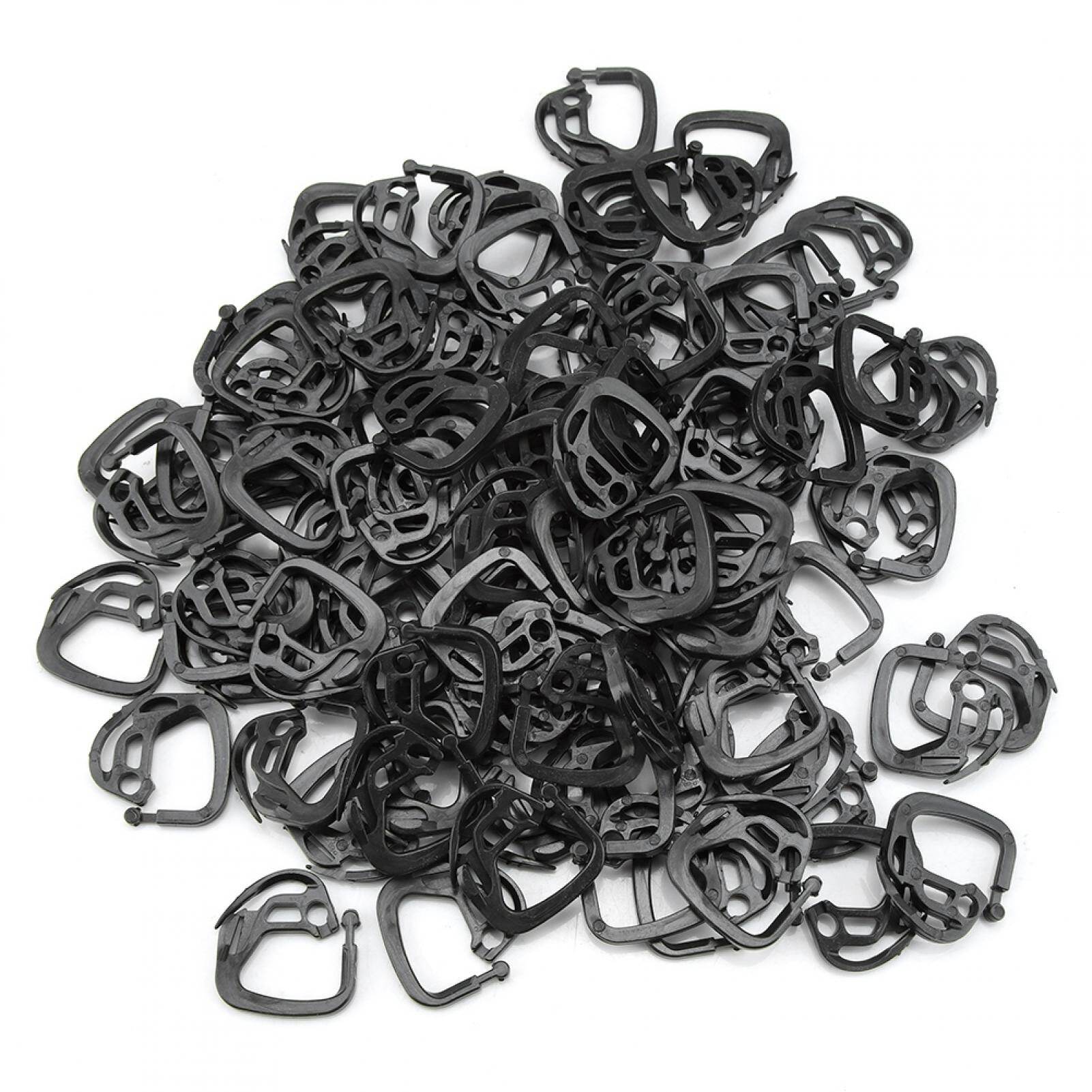 [Ready Stock] 100Pcs Durable Shading Net Hook Plastic Hanging Hooks for Shade Fabric Greenhouse Accessories
