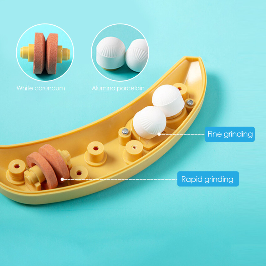 Dụng Cụ Mài Dao Cắt Hình Quả Chuối Phụ Kiện Máy Cắt Nhà Bếp, Dụng Cụ Mài Dao Cắt 2 Giai Đoạn Giúp Sửa Chữa, Phục Hồi, Lưỡi Dao Đánh Bóng, Sử Dụng Cho Máy Cắt Nhà Bếp Và Máy Cắt Thẳng